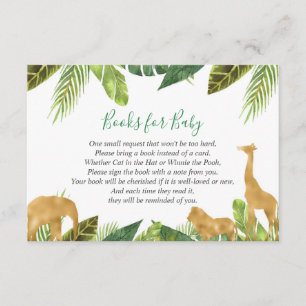Books for baby, Safari book request inserts