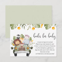 Books for baby safari jungle animals baby shower