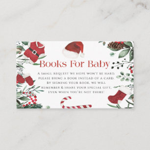 Books For Baby Santa Baby Clothes Christmas Winter Enclosure Card