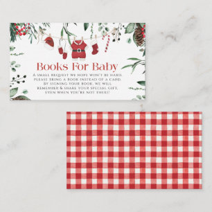 Books For Baby Santa Baby Clothes Christmas Winter Enclosure Card