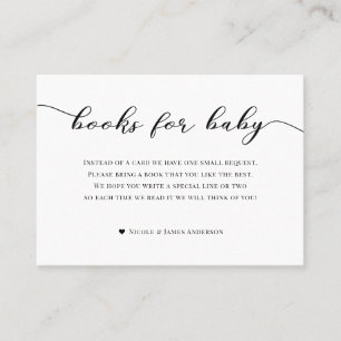 Books for Baby Shower Enclosure Ballerina Girl Business Card