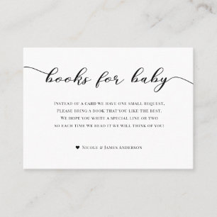 Books for Baby Shower Enclosure Card Pink Paris