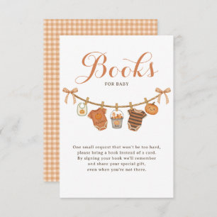 Books for Baby Shower Halloween Enclosure Card