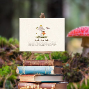 Books For Baby Shower Insects Woodland Mushroom Enclosure Card