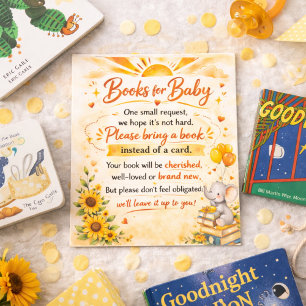 Books for Baby Shower Insert Card