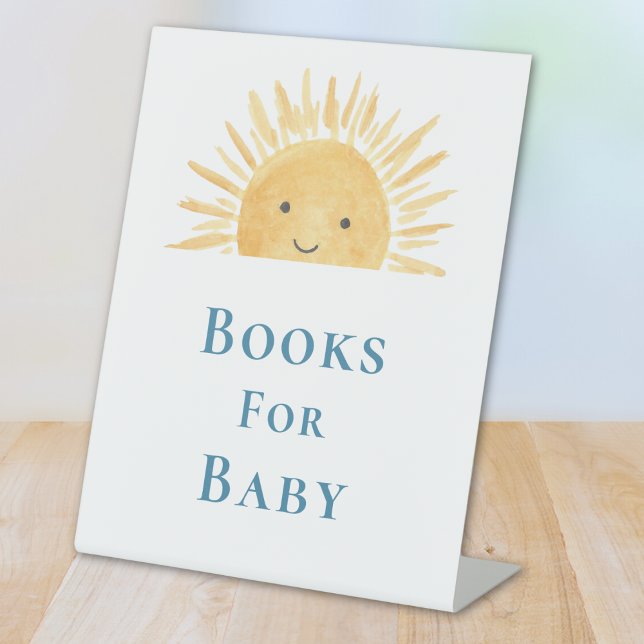 Books For Baby Sun-Themed Baby Shower  Pedestal Sign (Creator Uploaded)