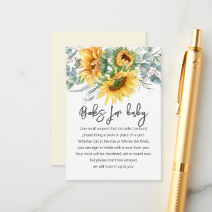 Books For Baby Sunflower Request Card