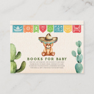 Books for Baby Taco Bear Boy Baby Shower Fiesta Enclosure Card