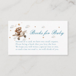Books for Baby! Teddy Bear & Airplane Enclosure Card