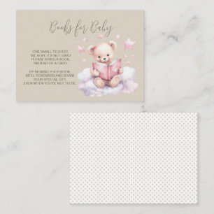 Books For Baby - Teddy Bear Reading Book Enclosure Card