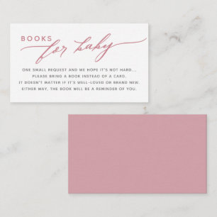 Books For Baby Watercolor Butterfly Baby Shower Enclosure Card