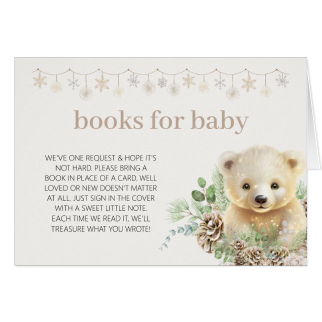 Books for Baby Winter Polar Bear Book Request (Front Horizontal)