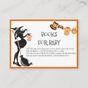 Books for Baby Witch Halloween Enclosure Card