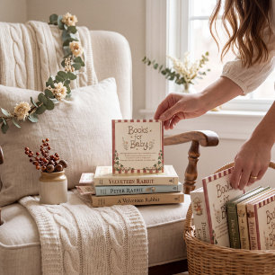 Books for Baby Woodland Floral Books Request Card