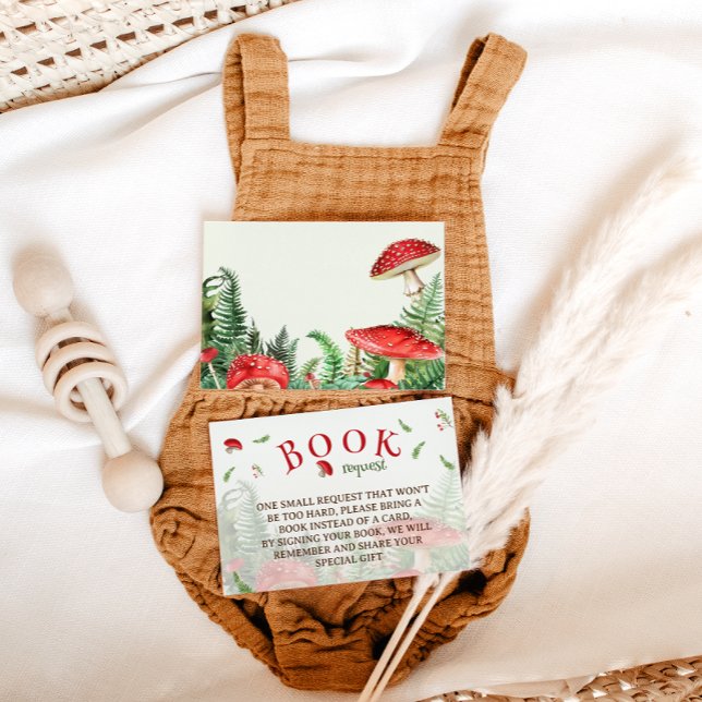 Books for Baby Woodland Forest Mushroom Enclosure Card (Creator Uploaded)