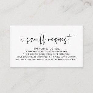 Books for the baby, Modern Minimal font Enclosure Card