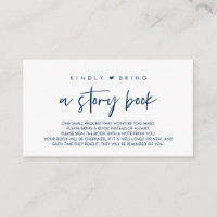 Books for the baby, Please bring a book Navy Blue