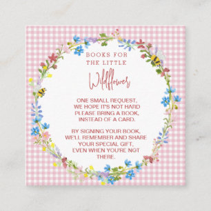 Books For The Little Wildflower - Enclosure Card