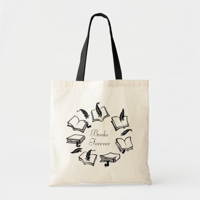 Books Forever Tote Bag (Front)