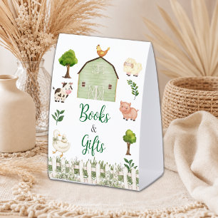 Books & Gifts Farm Animals Barnyard Baby Shower