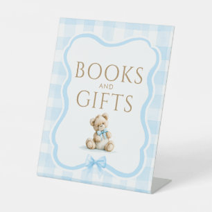 Books & Gifts Teddy Bear Baby Shower Table Sign