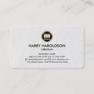 Books Icon Librarian Premium Business Card