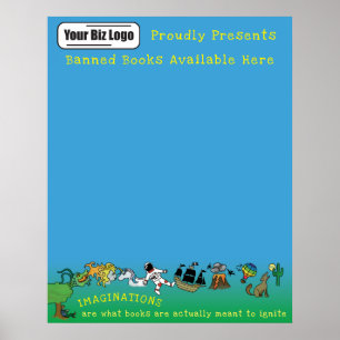 Books Ignite Imaginations Anti Book Banning Poster