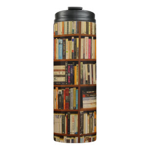 Books in the library thermal tumbler