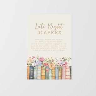 Books Late Night Diapers  Poster