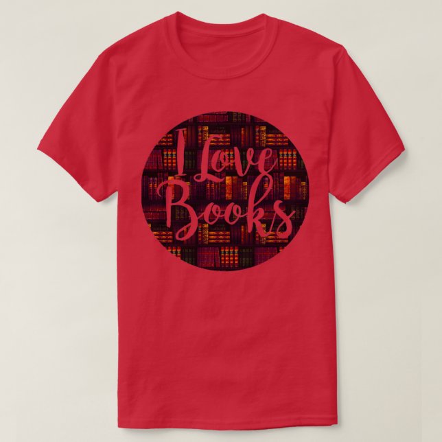 Books - Library - Books - Bookworm - Reading - Bib T-Shirt (Design Front)