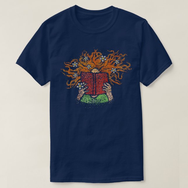 Books Literature Bookworm Reading Novel Book T-Shirt (Design Front)