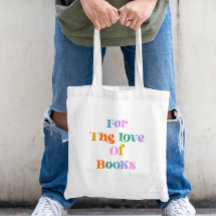 Books lover reading colourful typography modern