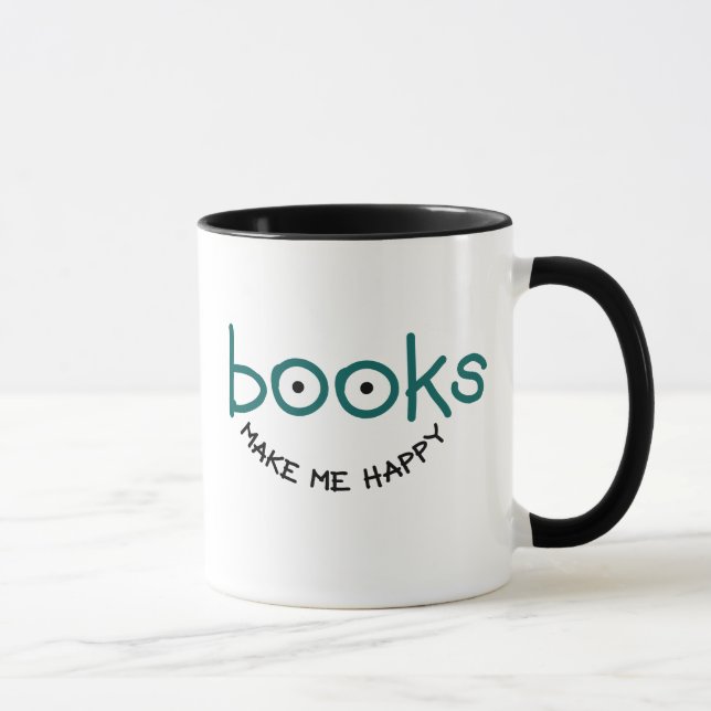 Books Make Me Happy Mug (Right)