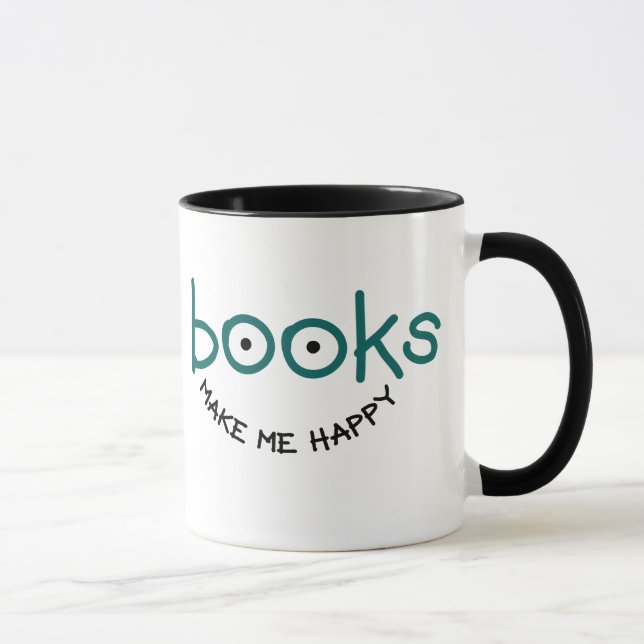 Books Make Me Happy Mug (Right)