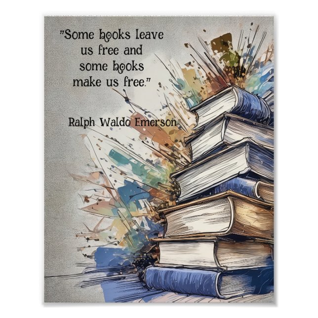 Books Make Us Free Photo Print (Front)