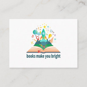 Books Make You Bright Business Card