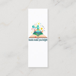 Books Make You Bright Mini Business Card
