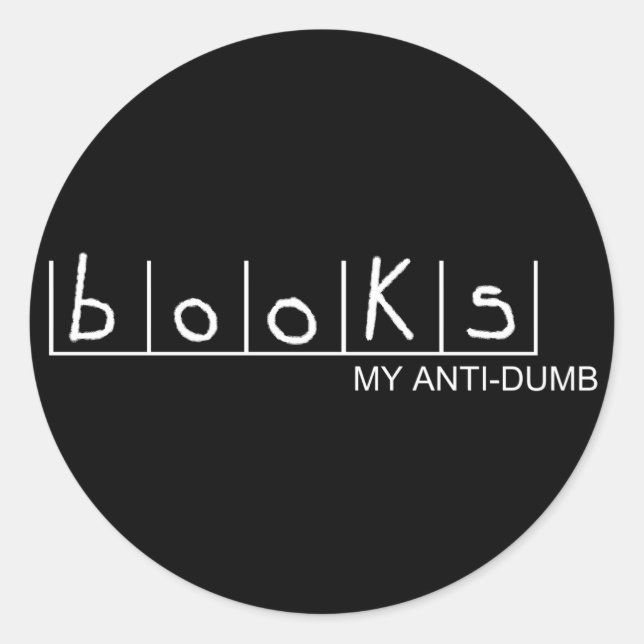Books: My Anti-Dumb Stickers (Front)