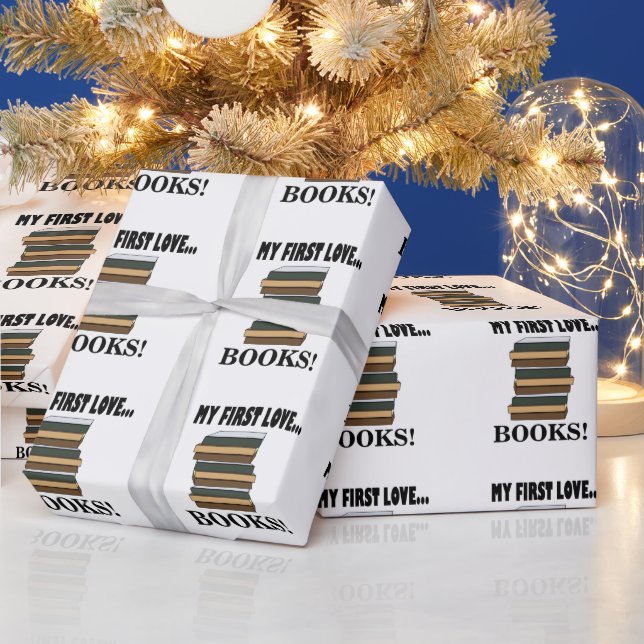 Books My First Love Books  Wrapping Paper (Holidays)