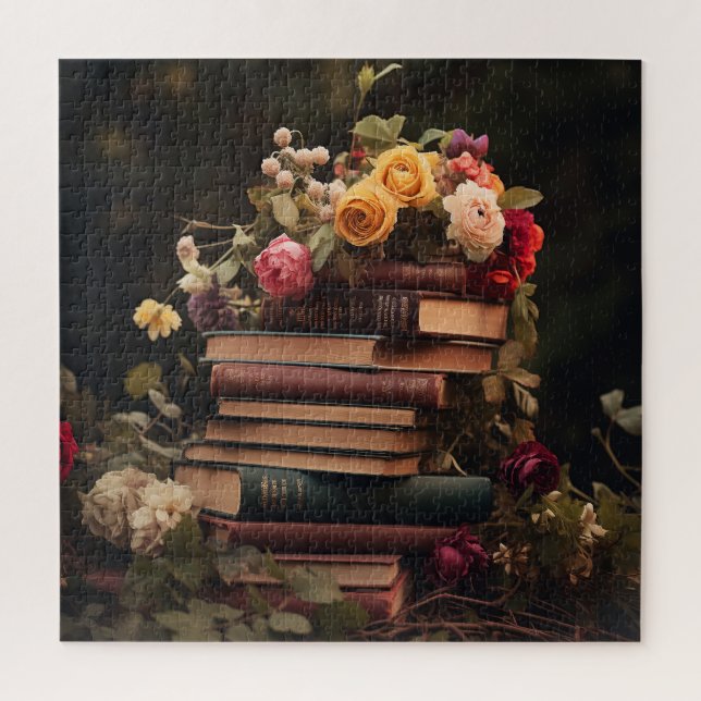 Books n Roses Jigsaw Puzzle (Vertical)