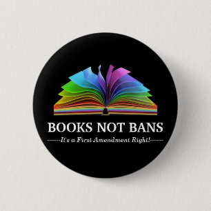 Books Not Bans, LGBTQ+ Pin Button