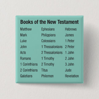 Books of New Testament 15 Cm Square Badge