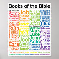 Books of the Bible 8x10 Poster