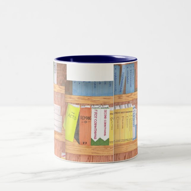Books of the Bible Two-Tone Coffee Mug (Center)