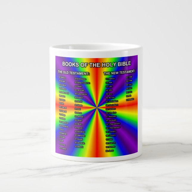 Books Of The Holy Bible Mug (Front)