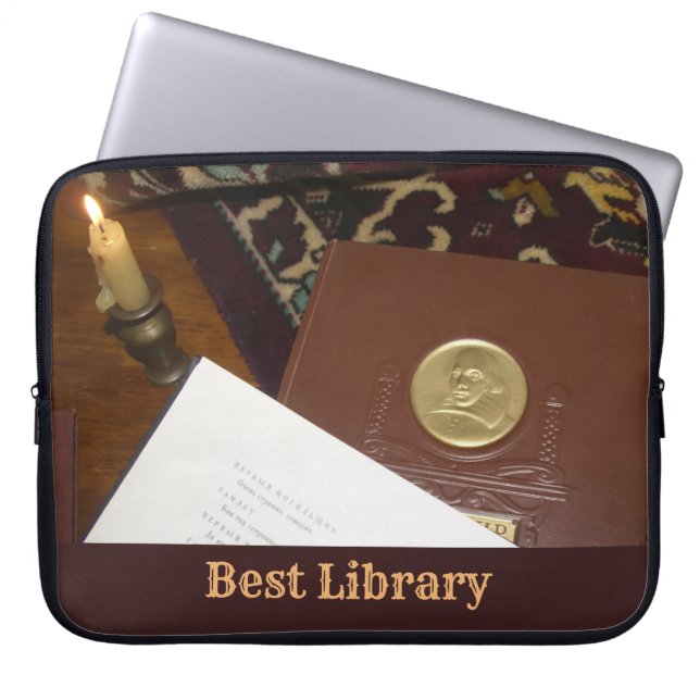 Books of the last century laptop sleeve (Front)
