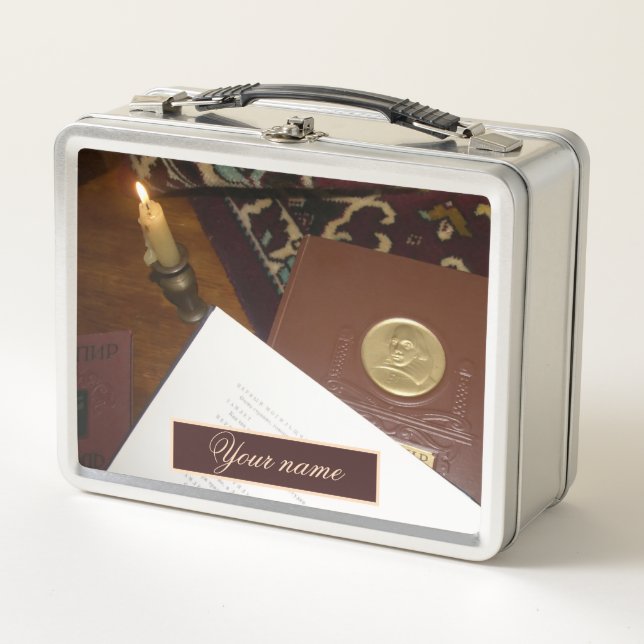 Books of the last century metal lunch box (Front)