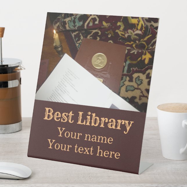 Books of the last century pedestal sign (In SItu)