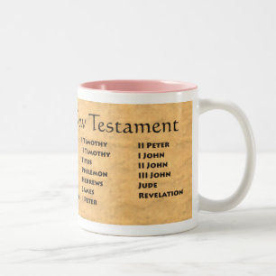 Books of the New Testament Two-Tone Coffee Mug