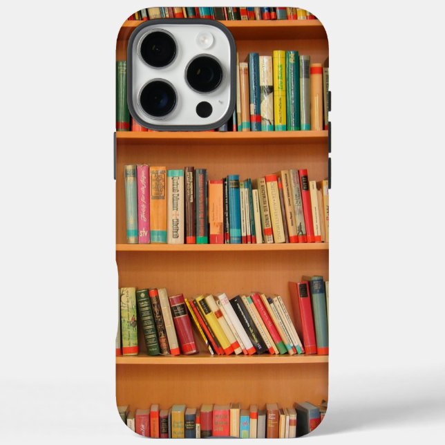 Books on Bookshelf Background Case-Mate iPhone Case (Back)